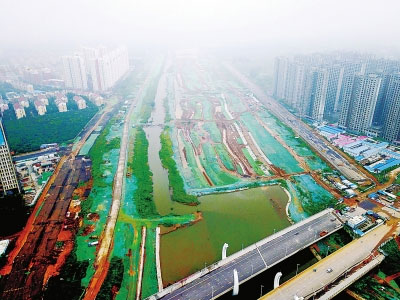 郑州贾鲁河要建河心岛 附近房子每平方米涨到两三万