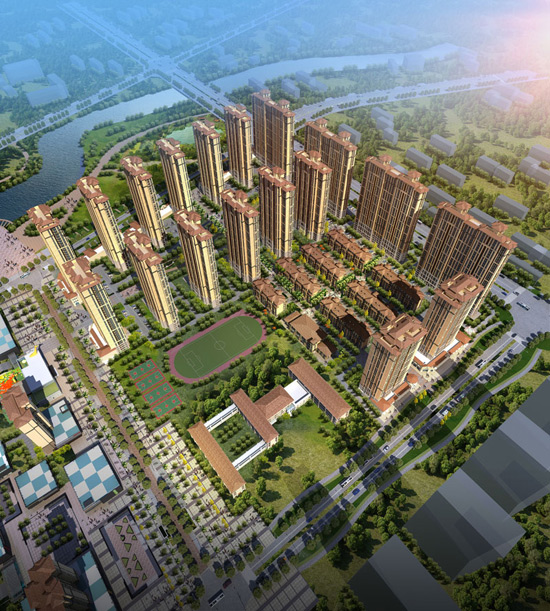 万科城整体效果图