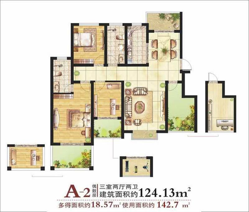 郑东宽景一品户型图