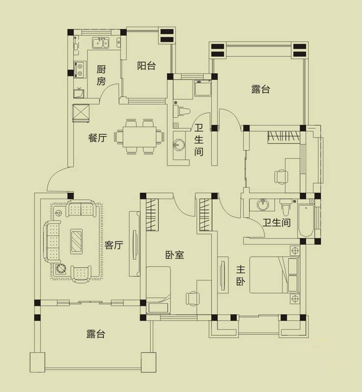 富田兴龙湾户型图