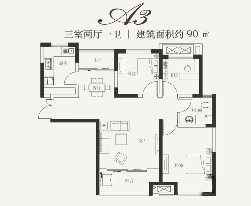 财信圣堤亚纳户型图