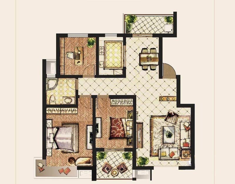 康桥溪桂园户型图