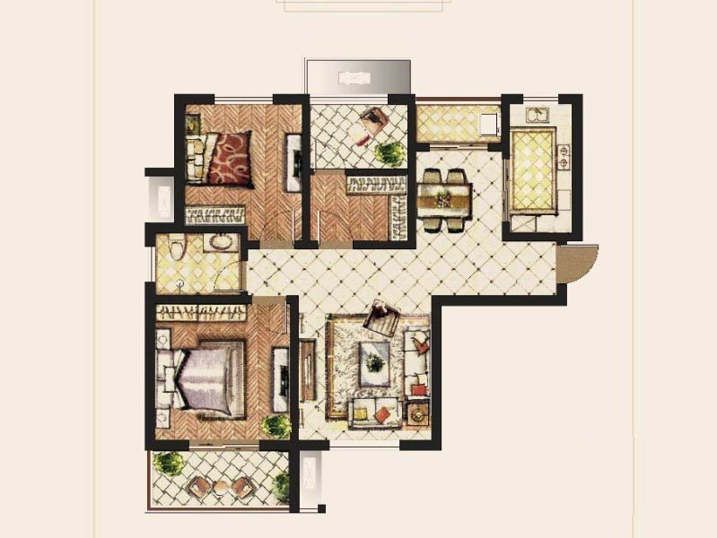 康桥溪桂园户型图