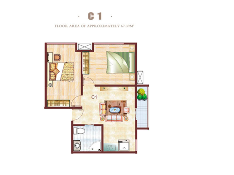 瑞士酒店公寓户型图