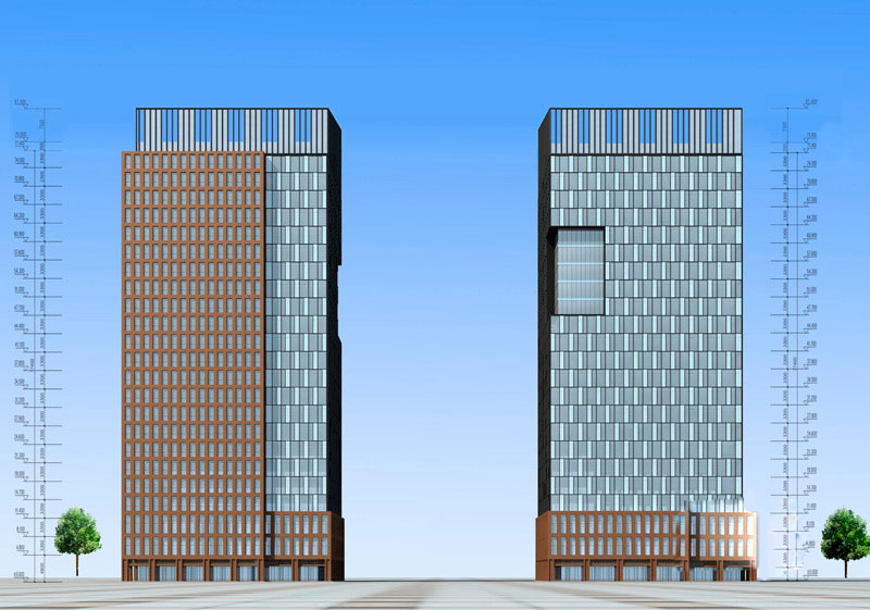 正商宇陆广场南立面效果图