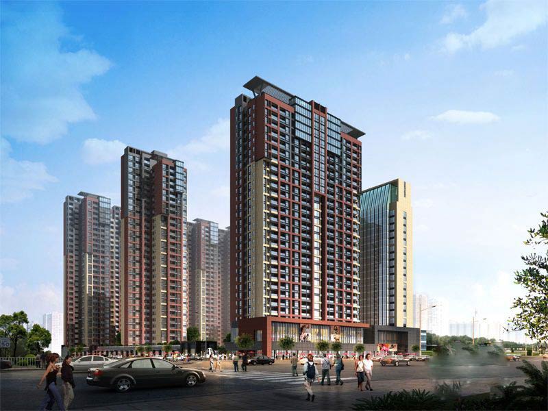 正印摩卡时光沿街透视图