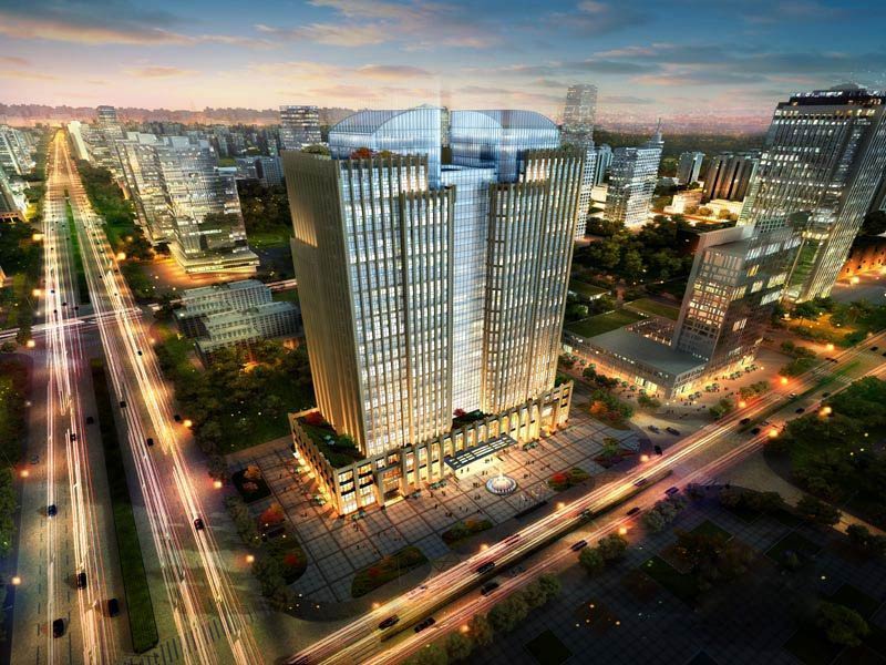 威斯顿广场正面半鸟瞰图