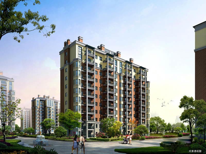 森林里内景透视图