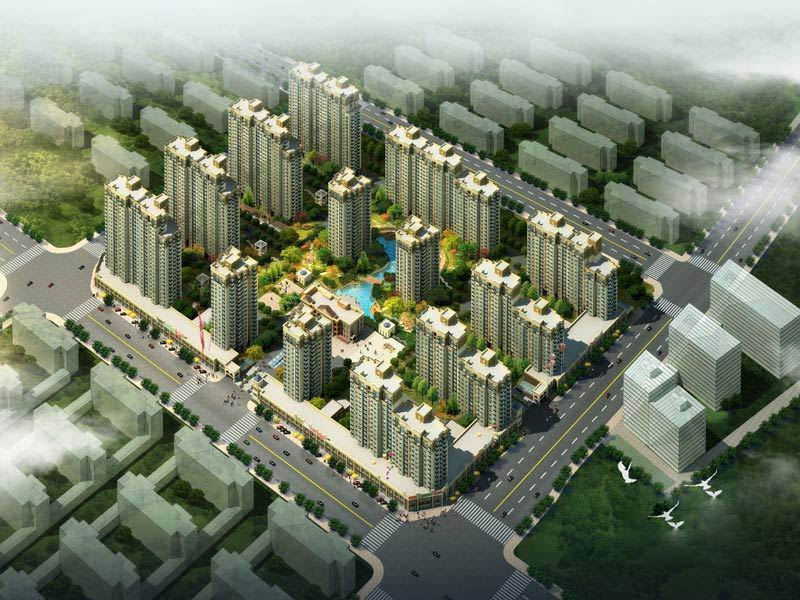 春江家园大鸟瞰图