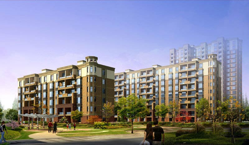 天怡佳苑内院透视图