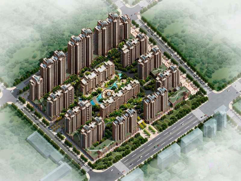 金龙紫东郡鸟瞰图