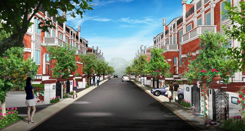 蓝天商务花园外立面效果图