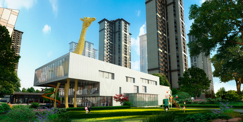 万科城二期透视图