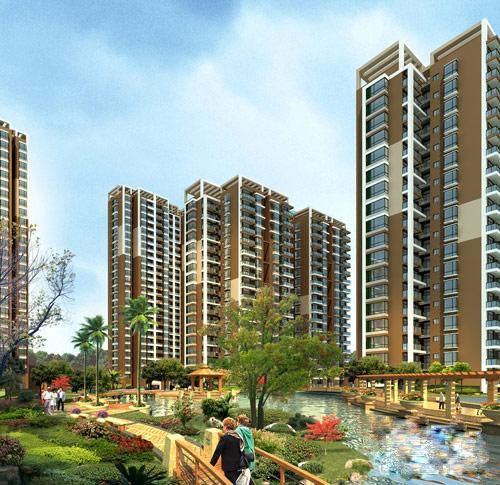 金蓝湾南立面效果图