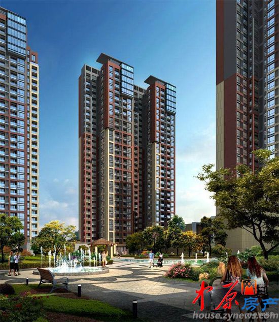 正印摩卡时光中心庭院透视图