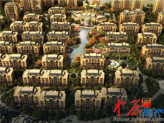 奥伦达部落西郡原著洋房小鸟瞰图