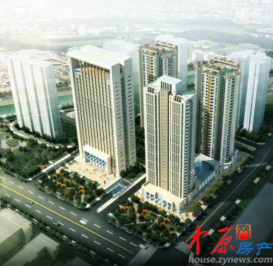 绿城水岸名苑鸟瞰图