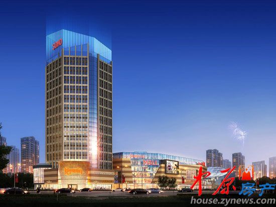 宏江中央广场一期商业透视图