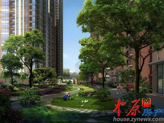 通利紫荆尚都林荫道效果图