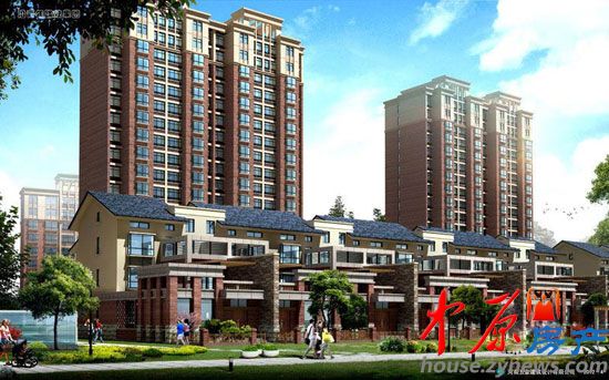 龙泽嘉园沿街透视图