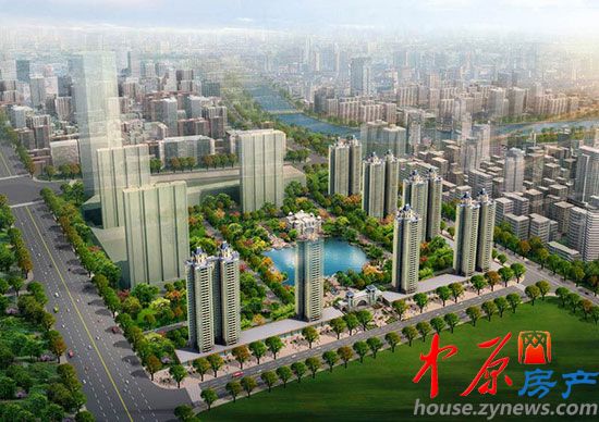 郑州恒大名都鸟瞰图