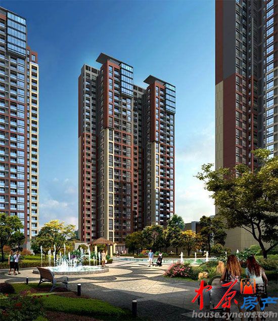 正印摩卡时光中心庭院透视图