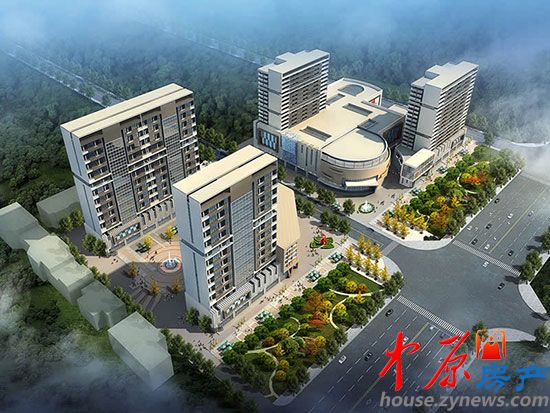 金盛国际商贸城鸟瞰图