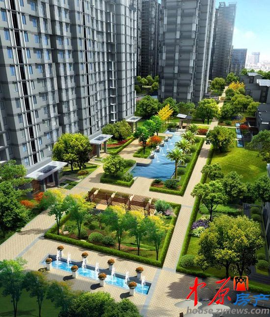 永威翡翠城景观效果图