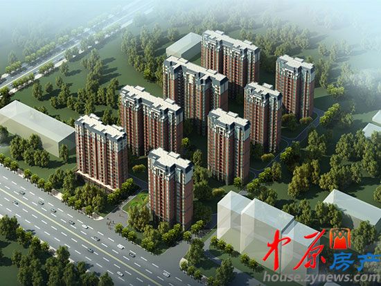 千鹿山一期整体楼盘效果图