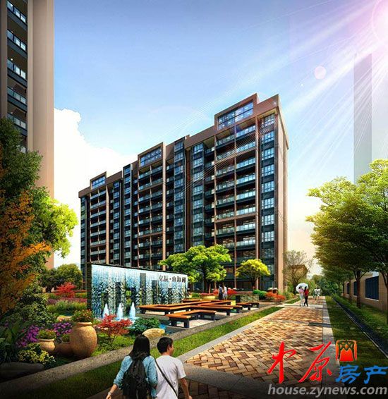 亿辰山海间水聚天心效果图