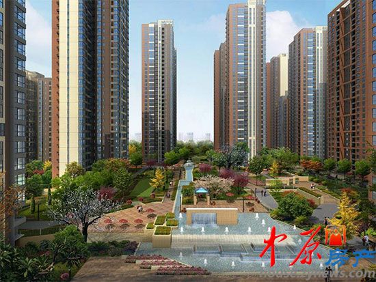 通利紫荆尚都中心景区半鸟瞰图