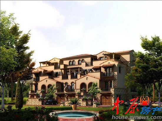 林溪湾双拼别墅效果图