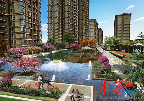 郑州雅居乐国际花园水系-西区