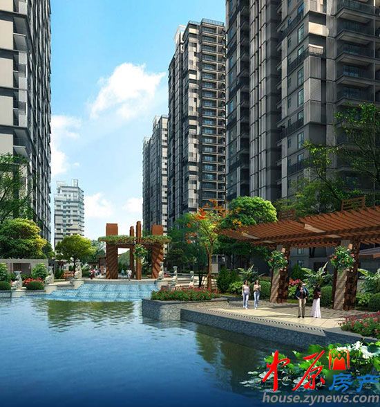 永威翡翠城水景效果图