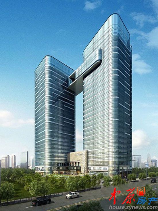 上上国际中心南立面外景图