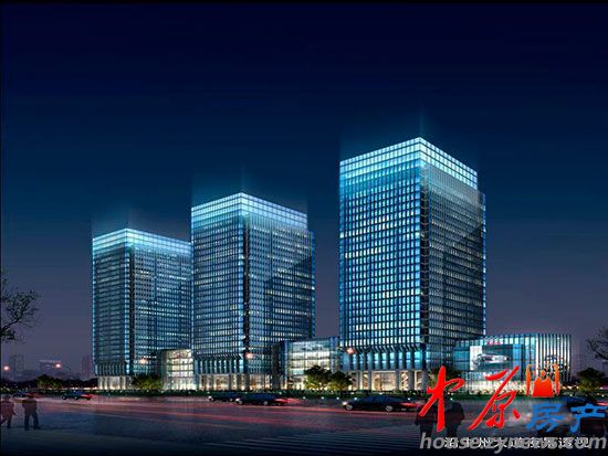 宏光协和城邦沿中州大道夜景透视
