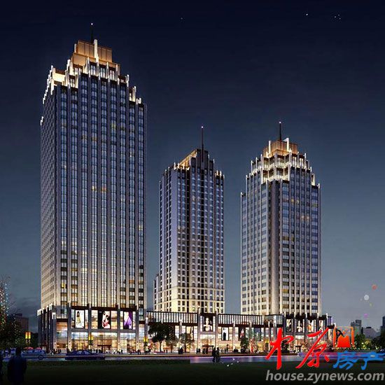 中晟新天地国际广场夜间效果图
