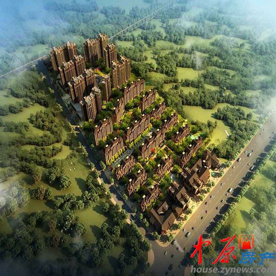 维也纳湖畔全景鸟瞰图