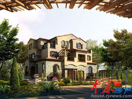 林溪湾别墅效果图