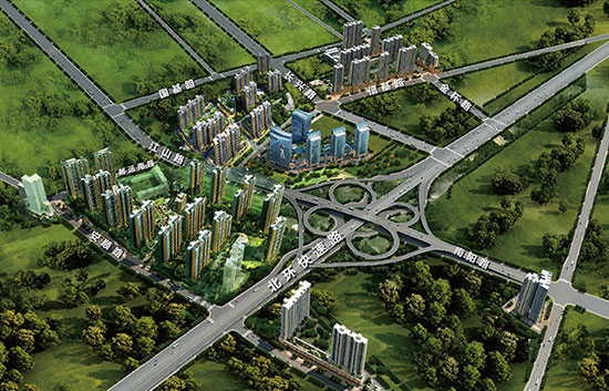 绿地璀璨天城鸟瞰图