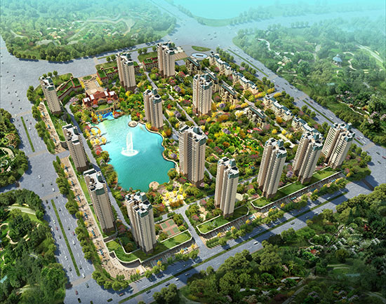 恒大御景湾全鸟瞰图