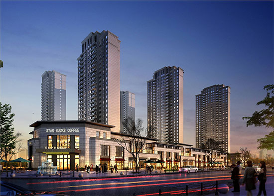 二七绿地中心住宅效果图