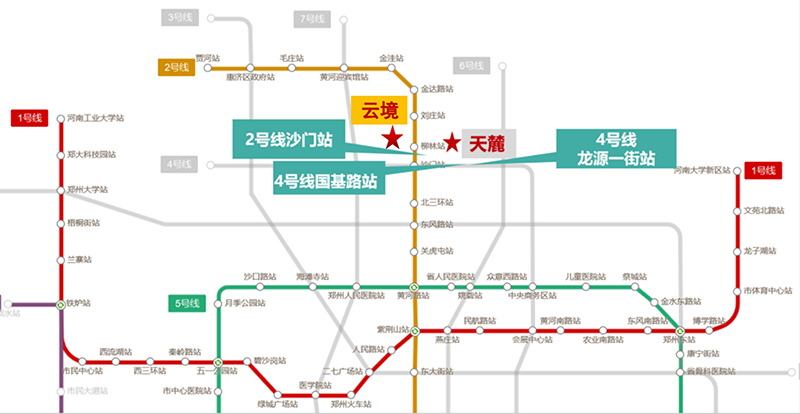 碧桂园云境区位图-地铁