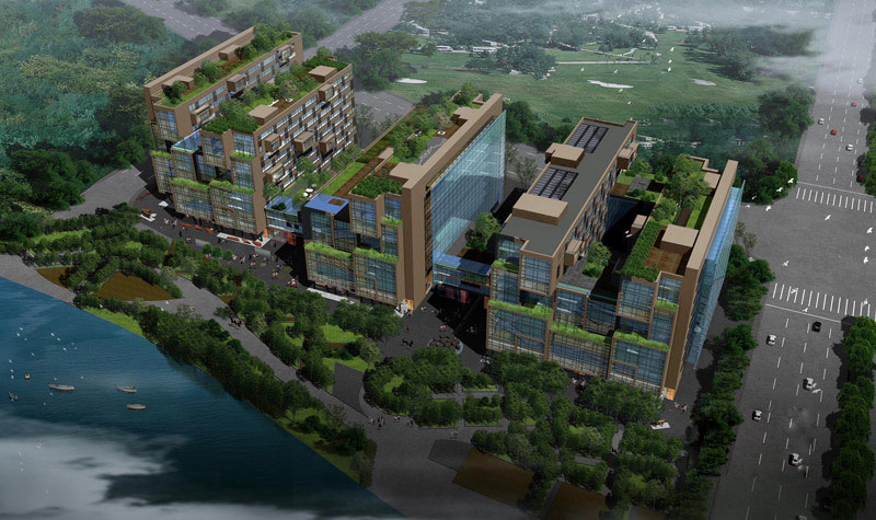 建业总部港效果图