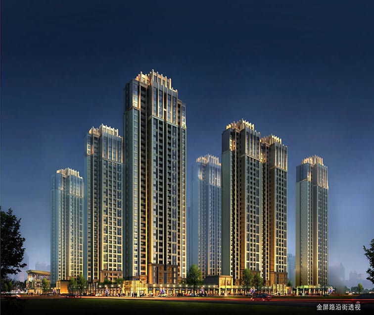 和昌都汇广场金屏路沿街外景图